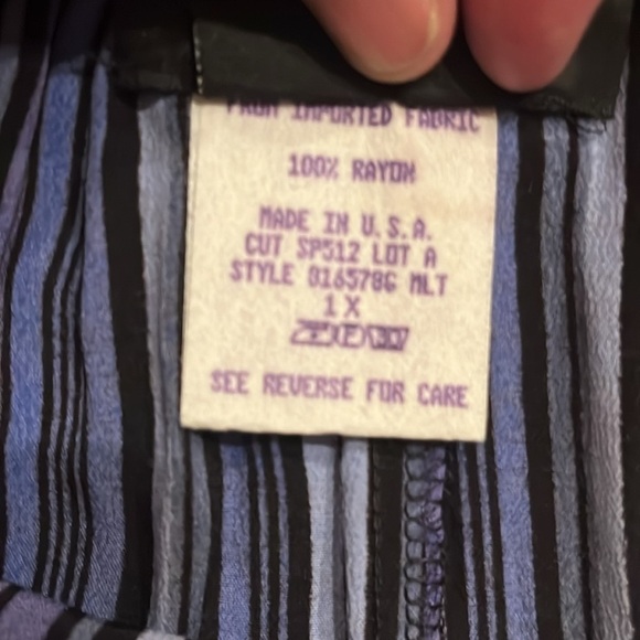 Carol Little St. Tropez Wear II Striped Pants Size 1X - Picture 4 of 5